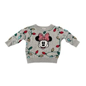 DISNEY BABY Minnie Mouse Christmas Sweater 3-6M (1446)